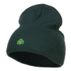 Mini Shamrock Embroidered Short Beanie