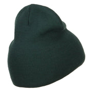 Mini Shamrock Embroidered Short Beanie