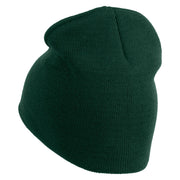 Love Donuts Embroidered 8 Inch Knitted Short Beanie - Dk-Green OSFM