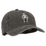 Halloween Body Skeleton Embroidered Unstructured Cotton Cap