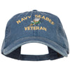 US Navy Seabee Veteran Military Embroidered Washed Cap