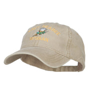 US Navy Seabee Veteran Military Embroidered Washed Cap