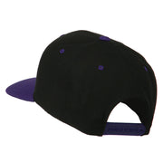 Number 7 Embroidered Classic Two Tone Snapback Cap