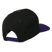 Number 7 Embroidered Classic Two Tone Snapback Cap