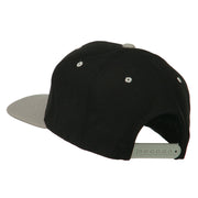 Number 7 Embroidered Classic Two Tone Snapback Cap