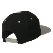 Number 7 Embroidered Classic Two Tone Snapback Cap