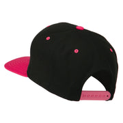 Number 7 Embroidered Classic Two Tone Snapback Cap