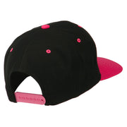 Number 7 Embroidered Classic Two Tone Snapback Cap