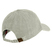 US Navy Seabee Veteran Military Embroidered Washed Solid Pigment Dyed Cotton Twill Brass Buckle Cap - Stone OSFM