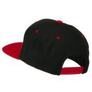 Number 7 Embroidered Classic Two Tone Snapback Cap