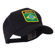 North and South America Flag Shield Patch Cap