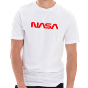 Original NASA Word Logo Designed Unisex Short Sleeve Cotton Jersey T-Shirt