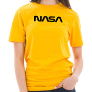 Original NASA Word Logo Designed Unisex Short Sleeve Cotton Jersey T-Shirt