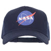 NASA Insignia Logo Heat Transfer Solid Cotton Twill 5 Panel Mesh Cap