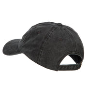 Wow Embroidered Washed Dyed Cotton Cap