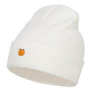 Mini Cat Embroidered Long Beanie