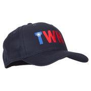 Taiwan TWN Flag Embroidered Solid Cotton Pro Style Cap