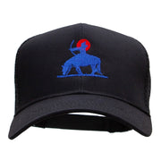 Native American Hunter Embroidered Twill Mesh Prostyle Cap