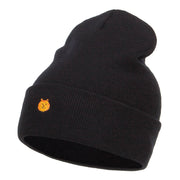 Mini Cat Embroidered Long Beanie