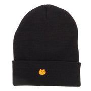 Mini Cat Embroidered Long Beanie