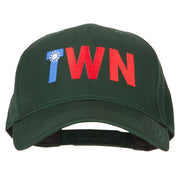 Taiwan TWN Flag Embroidered Solid Cotton Pro Style Cap