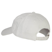 North Carolina with Map Outline Embroidered Washed Cotton Twill Cap