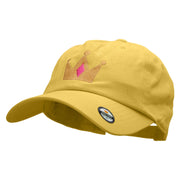 Princess Crown Embroidered Low Profile Dyed Cotton Twill Cap