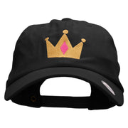 Princess Crown Embroidered Low Profile Dyed Cotton Twill Cap