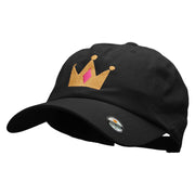 Princess Crown Embroidered Low Profile Dyed Cotton Twill Cap