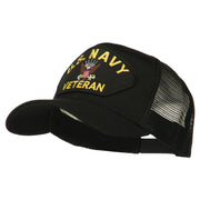 US Navy Veteran Military Patch Mesh Back Cap