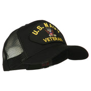 US Navy Veteran Military Patch Mesh Back Cap