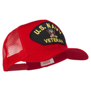 US Navy Veteran Military Patch Mesh Back Cap