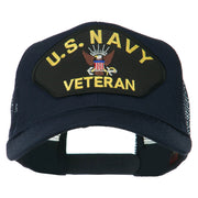 US Navy Veteran Military Patch Mesh Back Cap