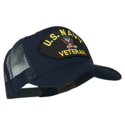 US Navy Veteran Military Patch Mesh Back Cap