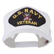 US Navy Veteran Military Patch Mesh Back Cap