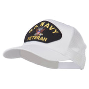 US Navy Veteran Military Patch Mesh Back Cap