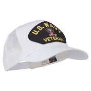 US Navy Veteran Military Patch Mesh Back Cap