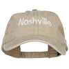 Nashville Embroidered Washed Buckled Cap