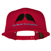 No Mow November Embroidered 5 Panel Mesh Trucker Snapback Cap