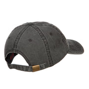 Nashville Embroidered Washed Buckled Cap