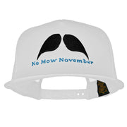 No Mow November Embroidered 5 Panel Mesh Trucker Snapback Cap