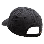 Tube Embroidered Unstructured Cotton Cap