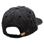 Tube Embroidered Unstructured Cotton Cap