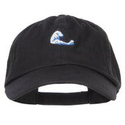 Mini Wave Embroidered Low Cap