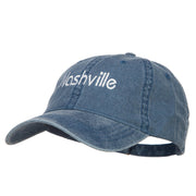 Nashville Embroidered Washed Buckled Cap