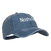 Nashville Embroidered Washed Buckled Cap