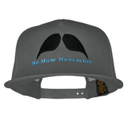 No Mow November Embroidered 5 Panel Mesh Trucker Snapback Cap