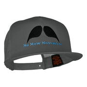 No Mow November Embroidered 5 Panel Mesh Trucker Snapback Cap