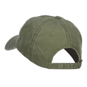 Nevada State Map Embroidered Washed Cap