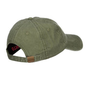 Nevada State Map Embroidered Washed Cap